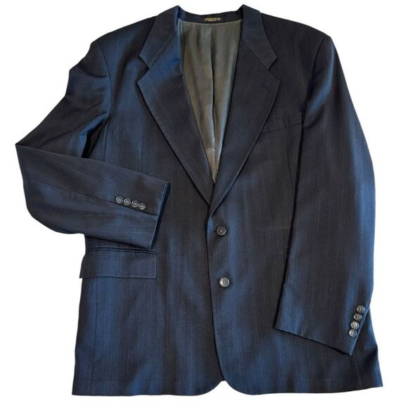 EVAN-PICONE Men’s Wool Blazer Jacket Black Size 46 USA - Picture 3 of 10